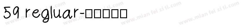 59 regluar字体转换